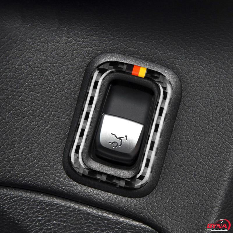 DynaCarbon™️ Carbon Fiber Trunk Switch Trim Overlay for Mercedes Benz C Class W205 C180 C200 C300 GLC