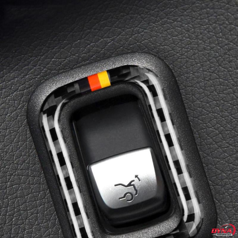 DynaCarbon™️ Carbon Fiber Trunk Switch Trim Overlay for Mercedes Benz C Class W205 C180 C200 C300 GLC