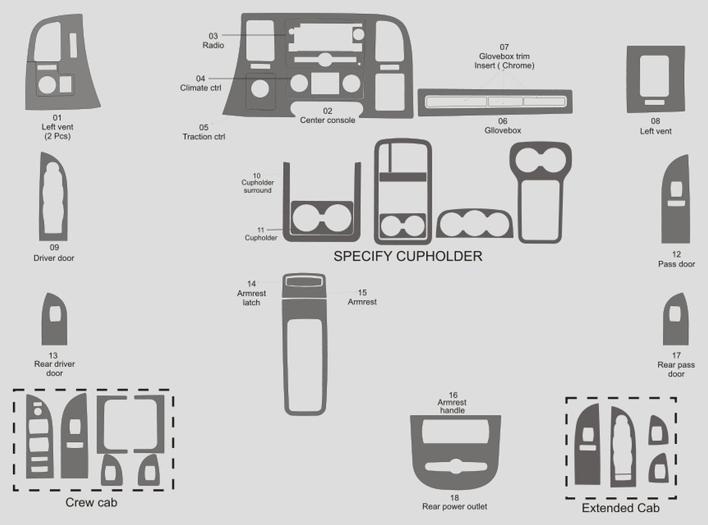 Chevrolet Silverado 1500 (Crew Cab) 2007-2013