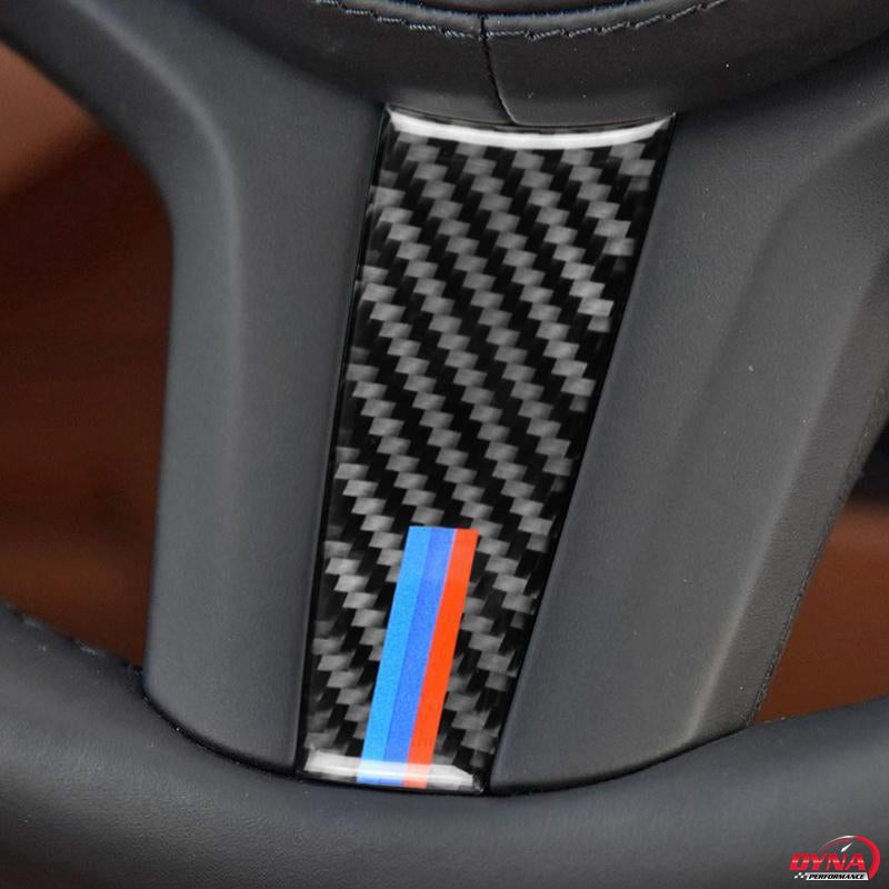 DynaCarbon™️ Carbon Fiber Steering Wheel Trim Overlay for BMW 5 Series G30 X3 G01