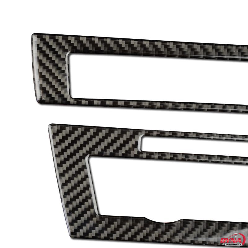 DynaCarbon™️ Carbon Fiber Center Control Frame Trim Overlay for BMW F10 5 Series