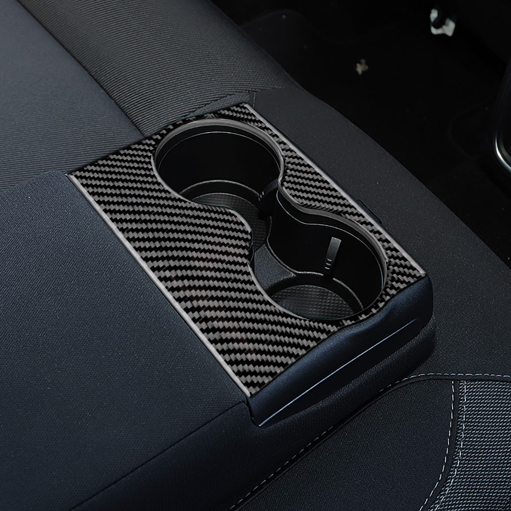 DynaCarbon™️ Carbon Fiber Rear Center Armrest Trim for Dodge Charger 2015-2023