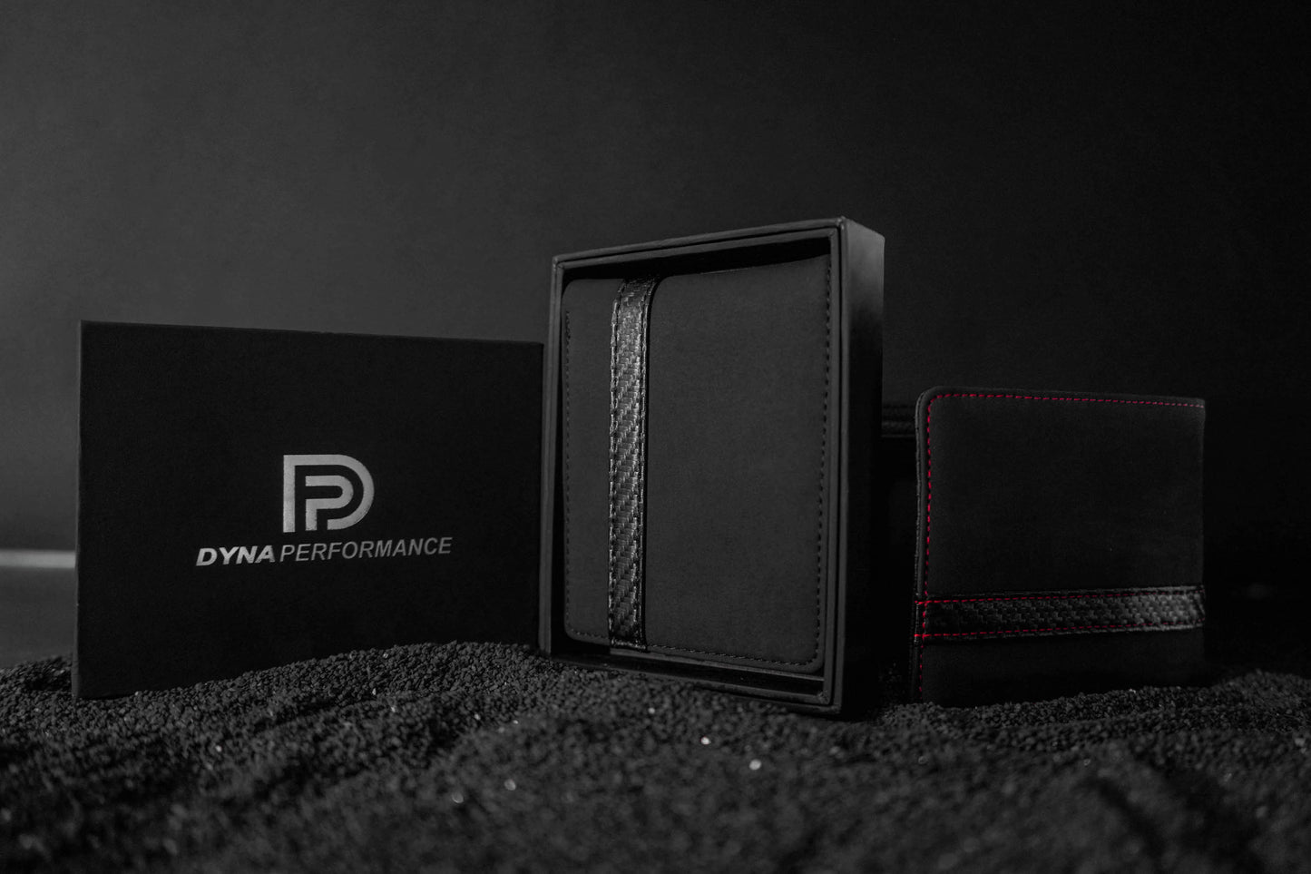 DynaCarbon™ Corsa Series Alcantara Carbon Fiber Striped Wallet