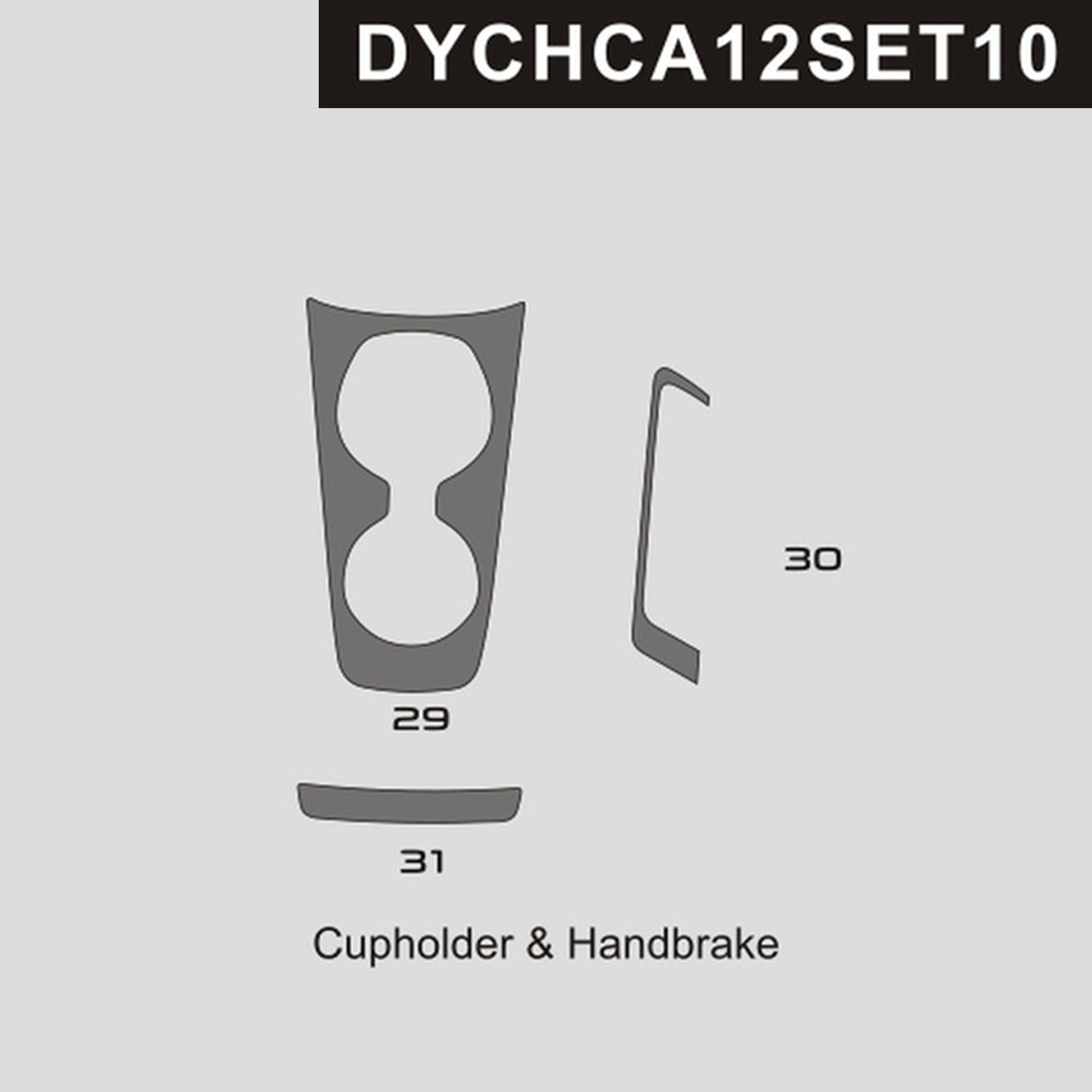 DynaCarbon™️ Carbon Cupholder and Handbrake Trim for Chevrolet Camaro 2012-2015