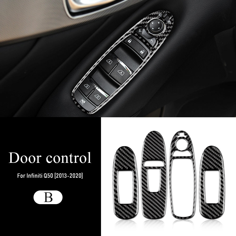 DynaCarbon™ Window Switch Button Trim for Infiniti Q50/Q60 2013-2022