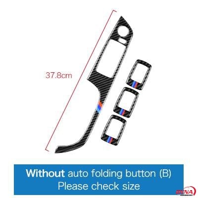 DynaCarbon™️ 4pcs LHD Door Window Panel Trim Overlay for BMW 3 Series E90 E92 E93